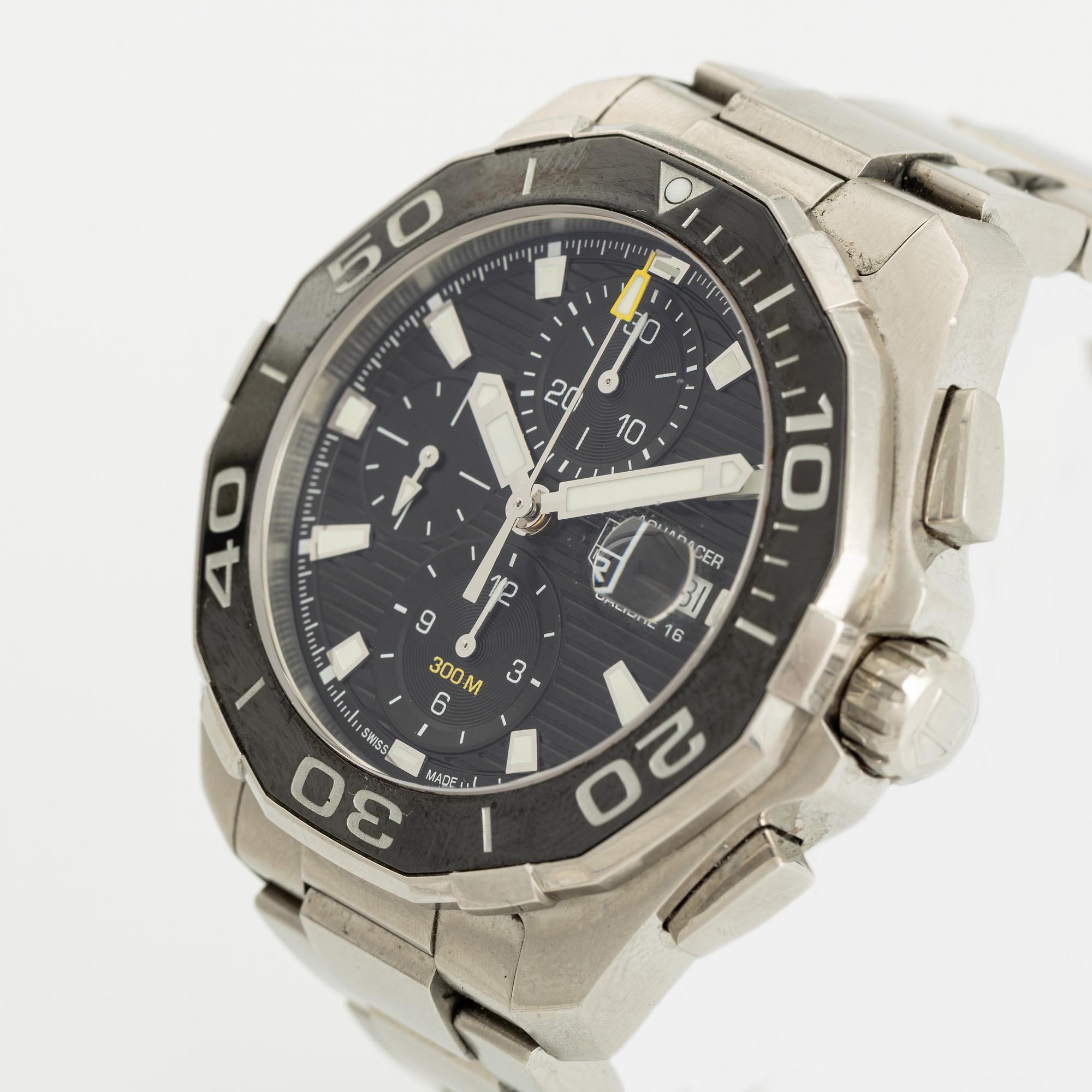 TAG Heuer, Aquaracer, chronograph, wristwatch, 43 mm.