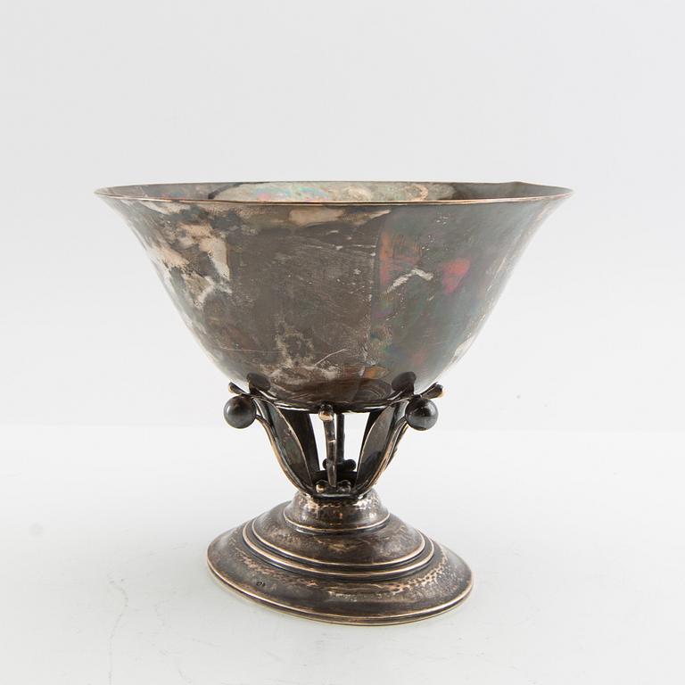 Georg Jensen, Bowl, silver, Copenhagen 1933-44.