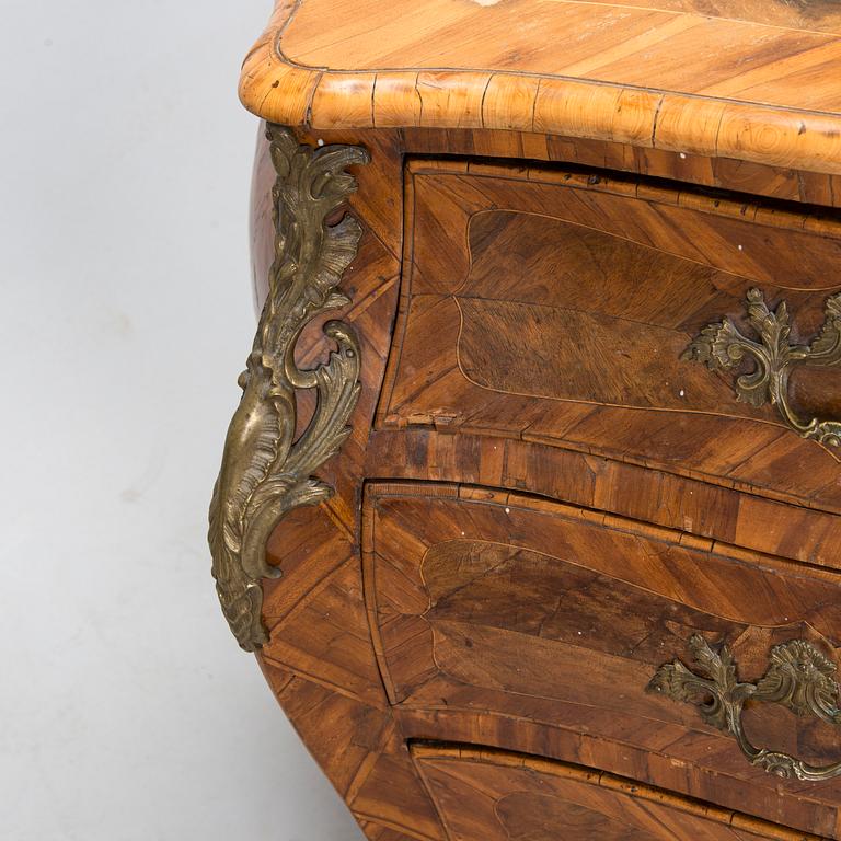 A Rococo chest of drawers 18th century.