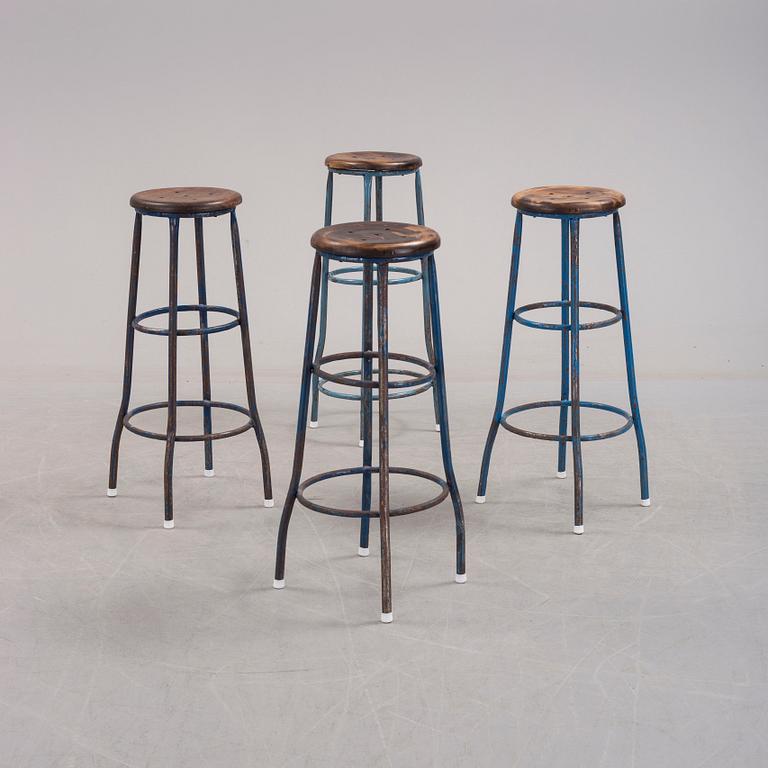 Four second half of the 20th century stools.