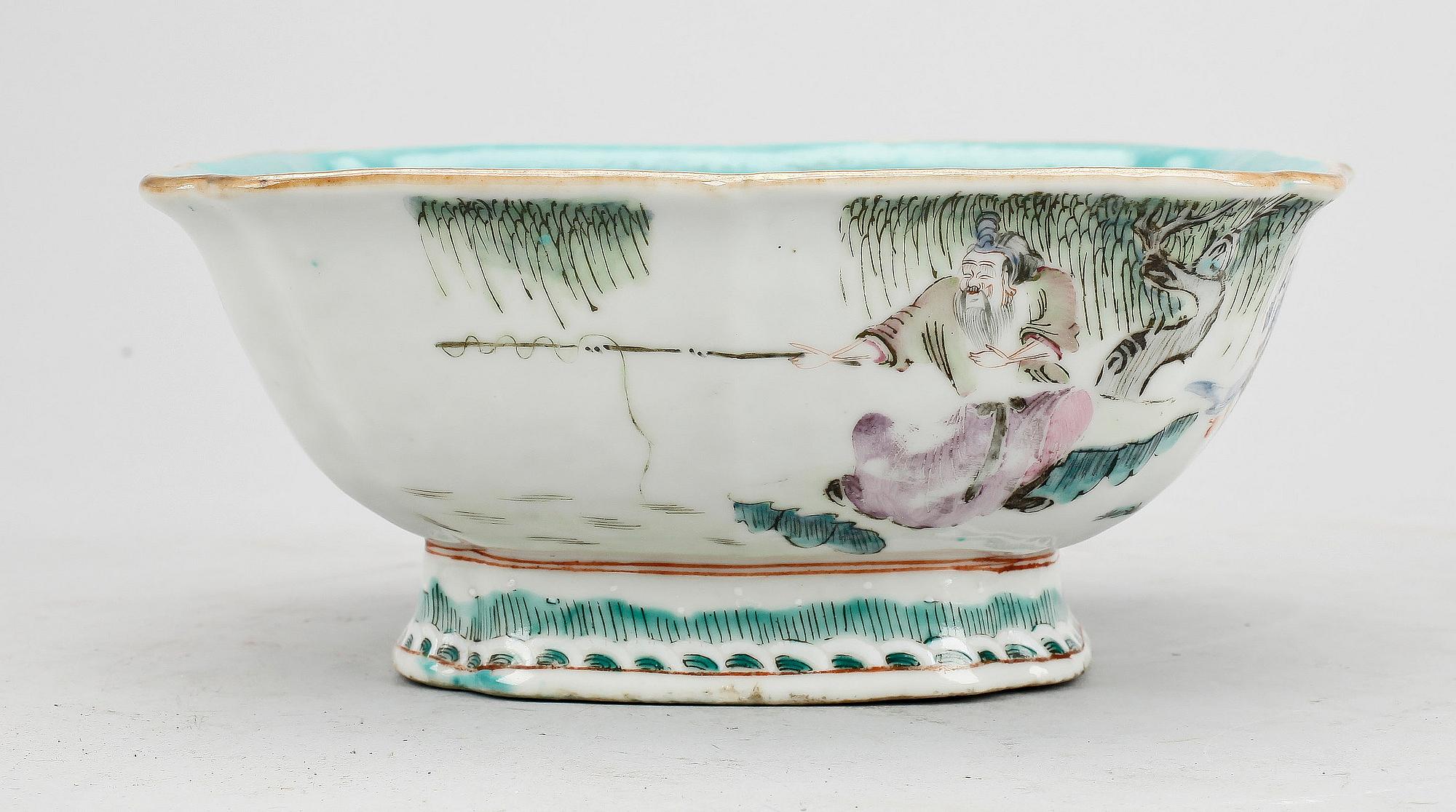 SKÅL, porslin, Kina 1800/1900-tal.