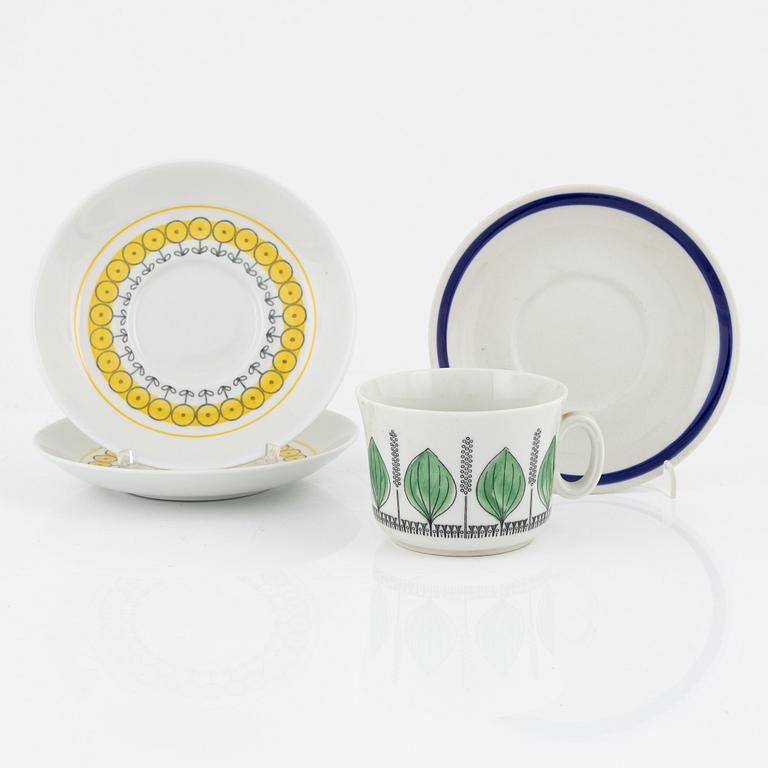 Four porcelain pieces, including 'Furuvik', Upsala Ekeby.