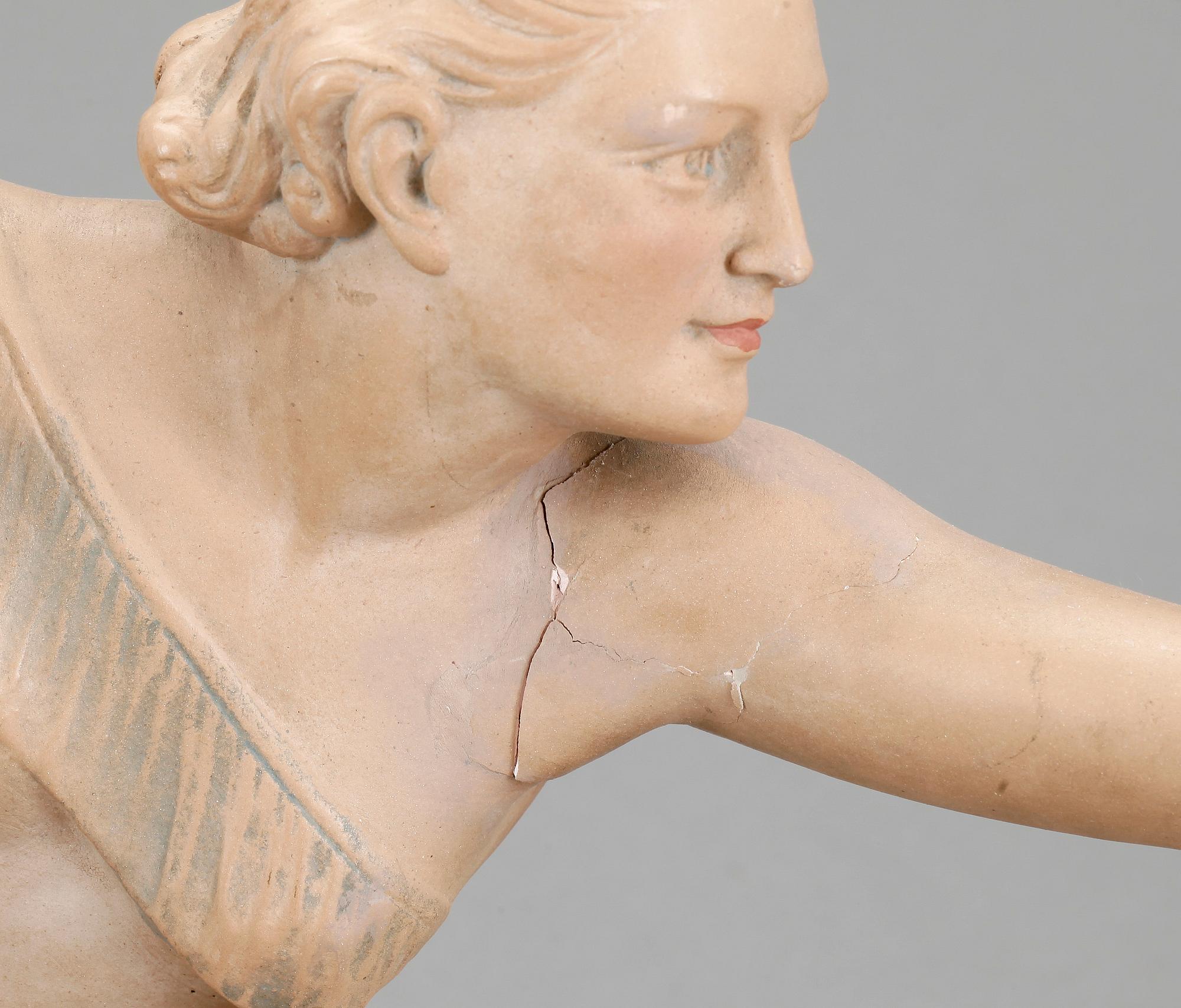 FIGURIN, keramik, art déco, 1930-tal.