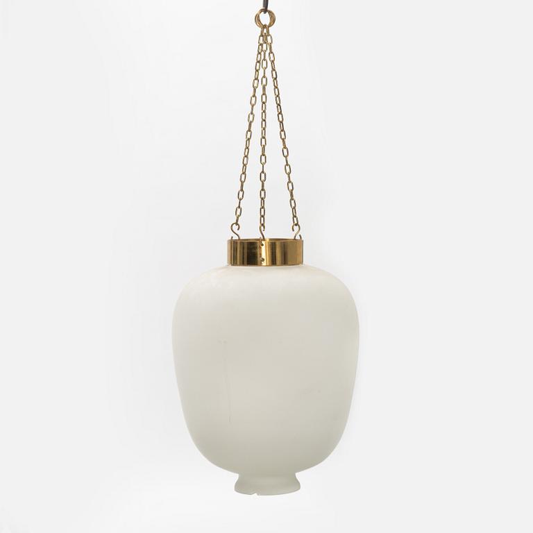 A glass ceiling light, second half of the 20th Century.