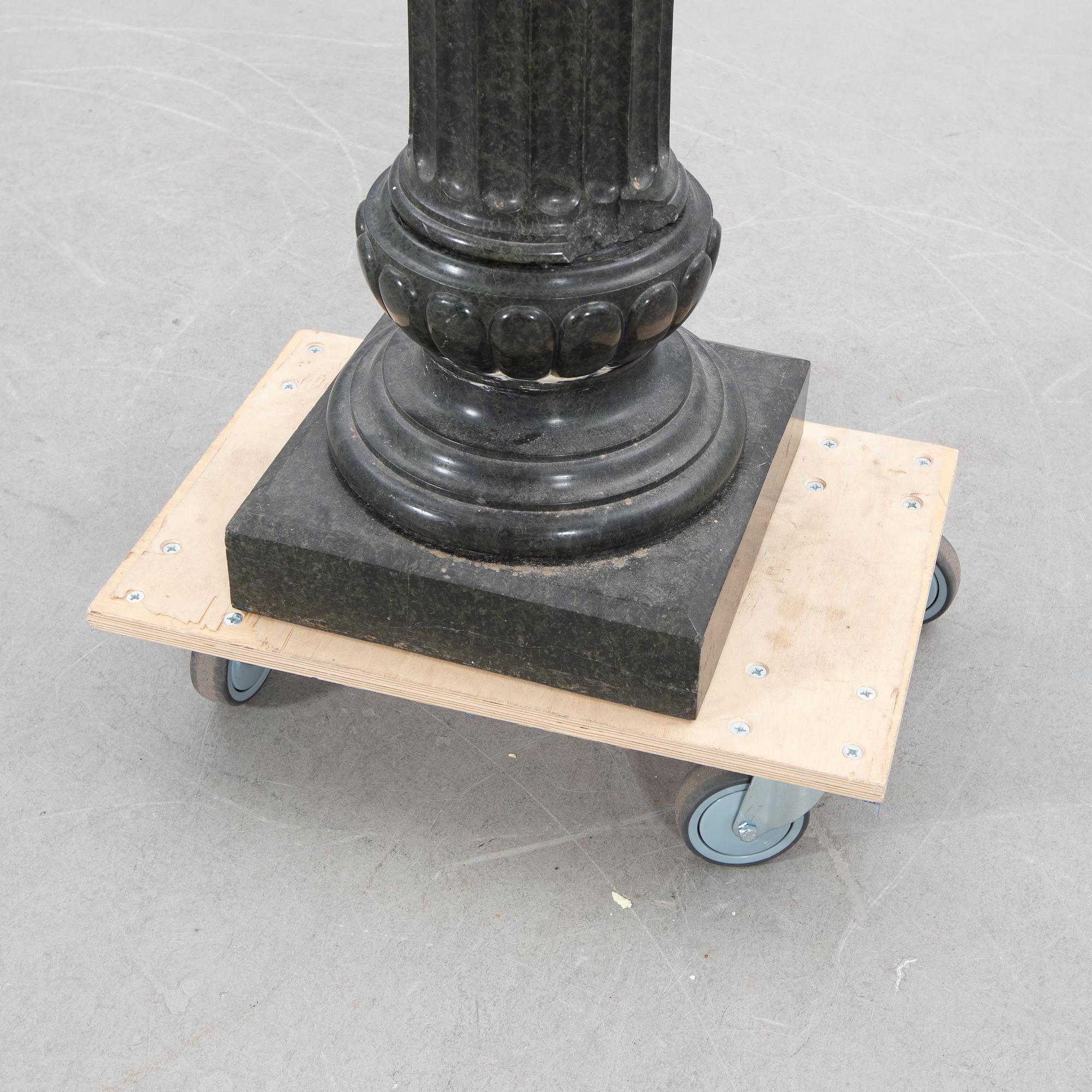 Column, marble, late 19th century.