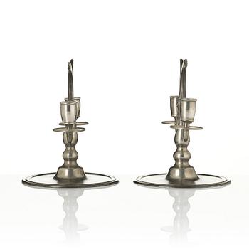 Nils Fougstedt, a pair of candelabra, Firma Svenskt Tenn, Stockholm, 1926.