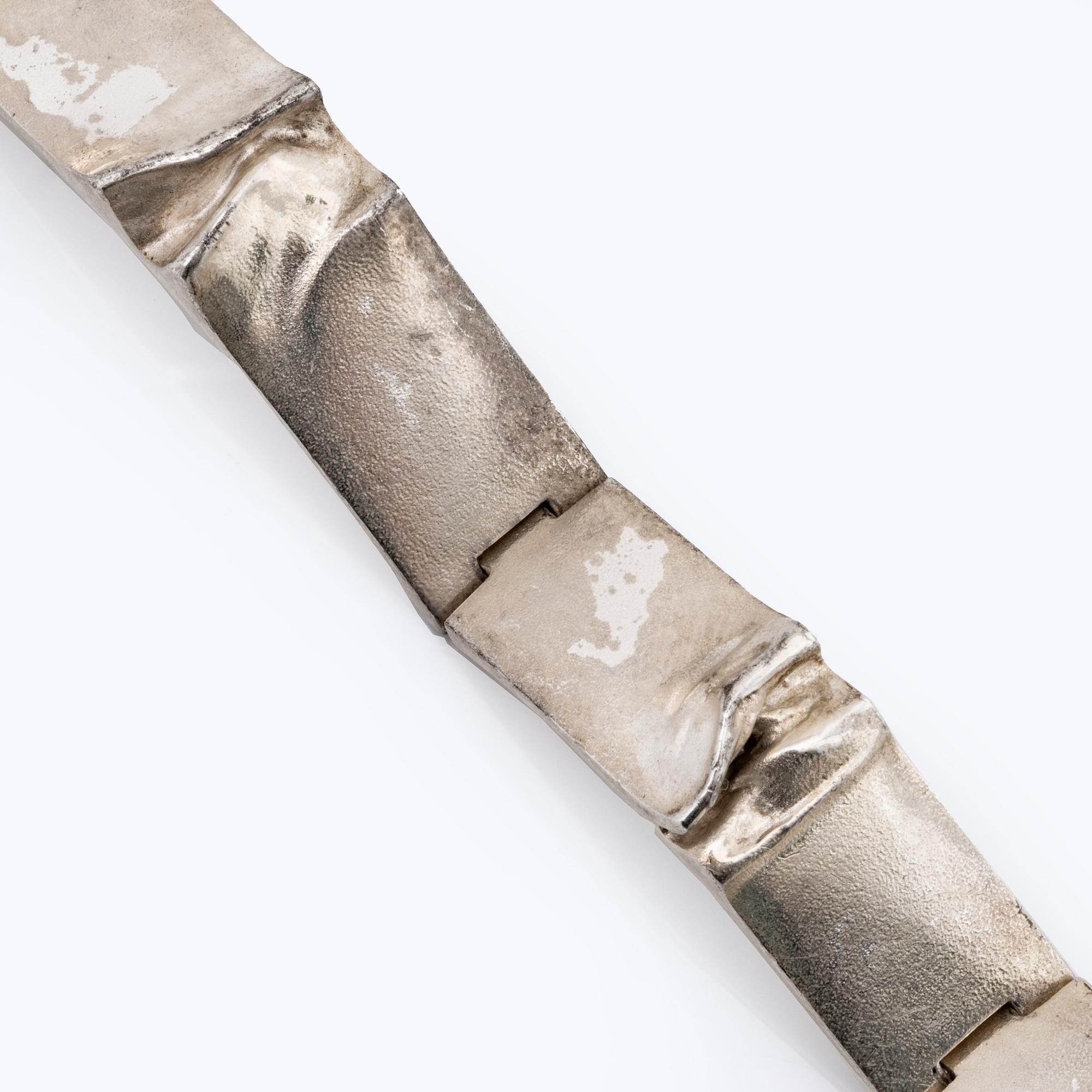 LAPPONIA armband silver "Ceres" design Björn Weckström Finland 1979.