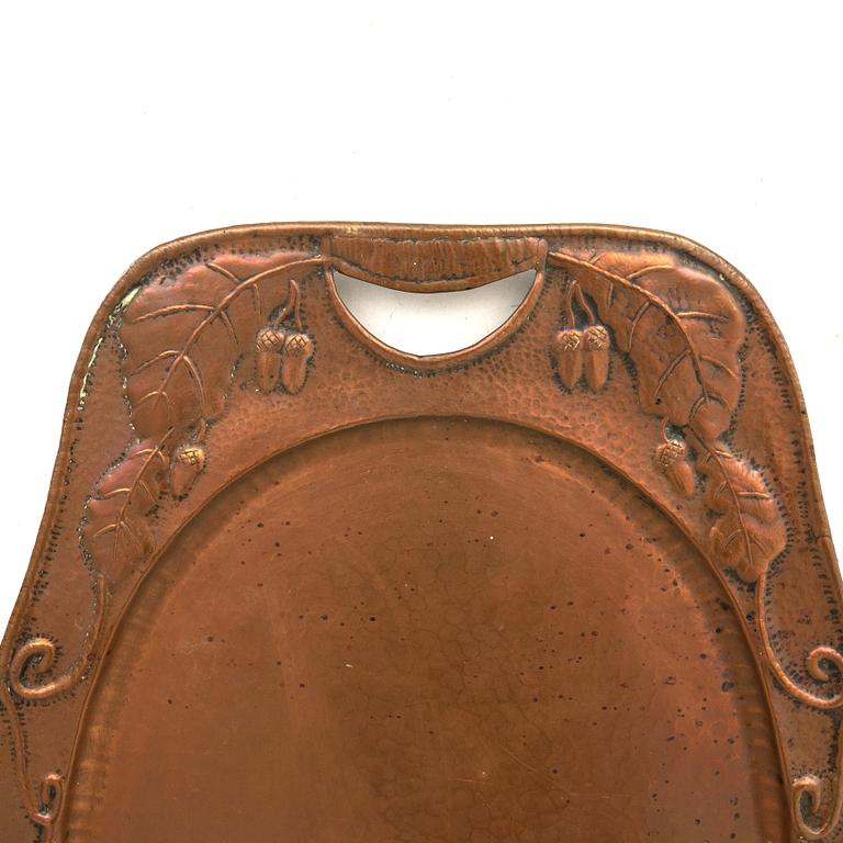 Trays 3 pcs Art Nouveau early 20th century.