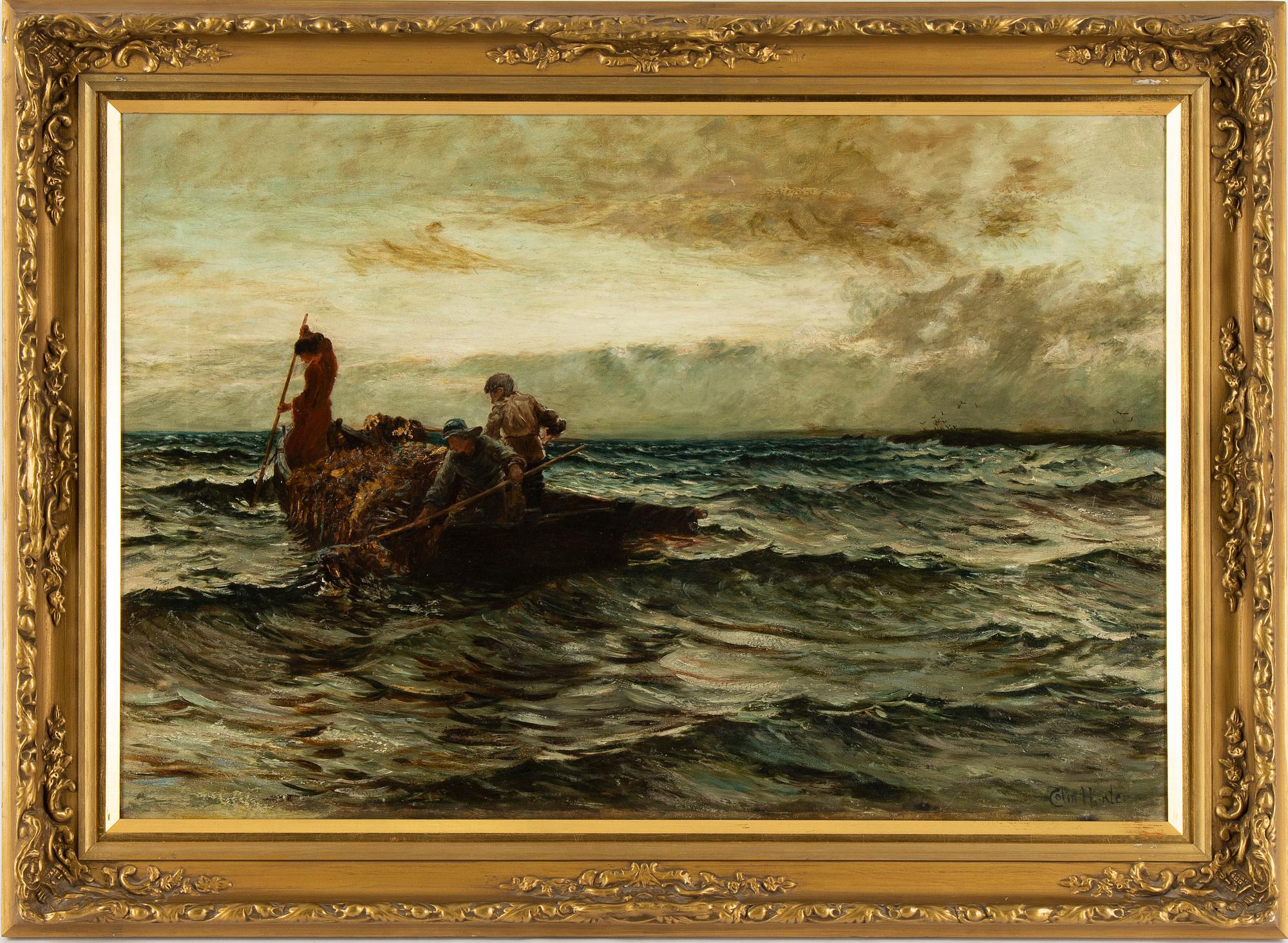 Colin Hunter, in the manner of, oil on canvas, signed.