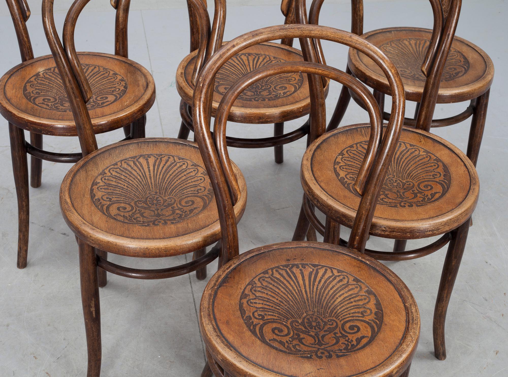 STOLAR, 6 st, Thonettyp, 1900-talets första hälft.