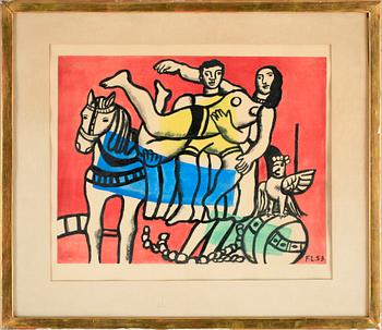 Fernand Léger · FERNAND LÉGER. Färglitografi, sign samt i trycket F.L.53. Numr 183/285.