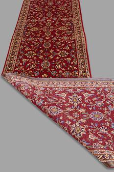 A runner from Kashan, around 500 x 93 cm.