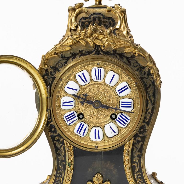 A rococo-style bracket clock, France, late 19th century.