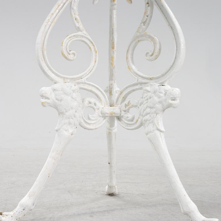 Cafébord, 1900-tal.