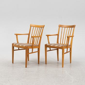 A pair of 'Vardags' oak armchairs by Carl Malmsten, second half of the 20th Century.
