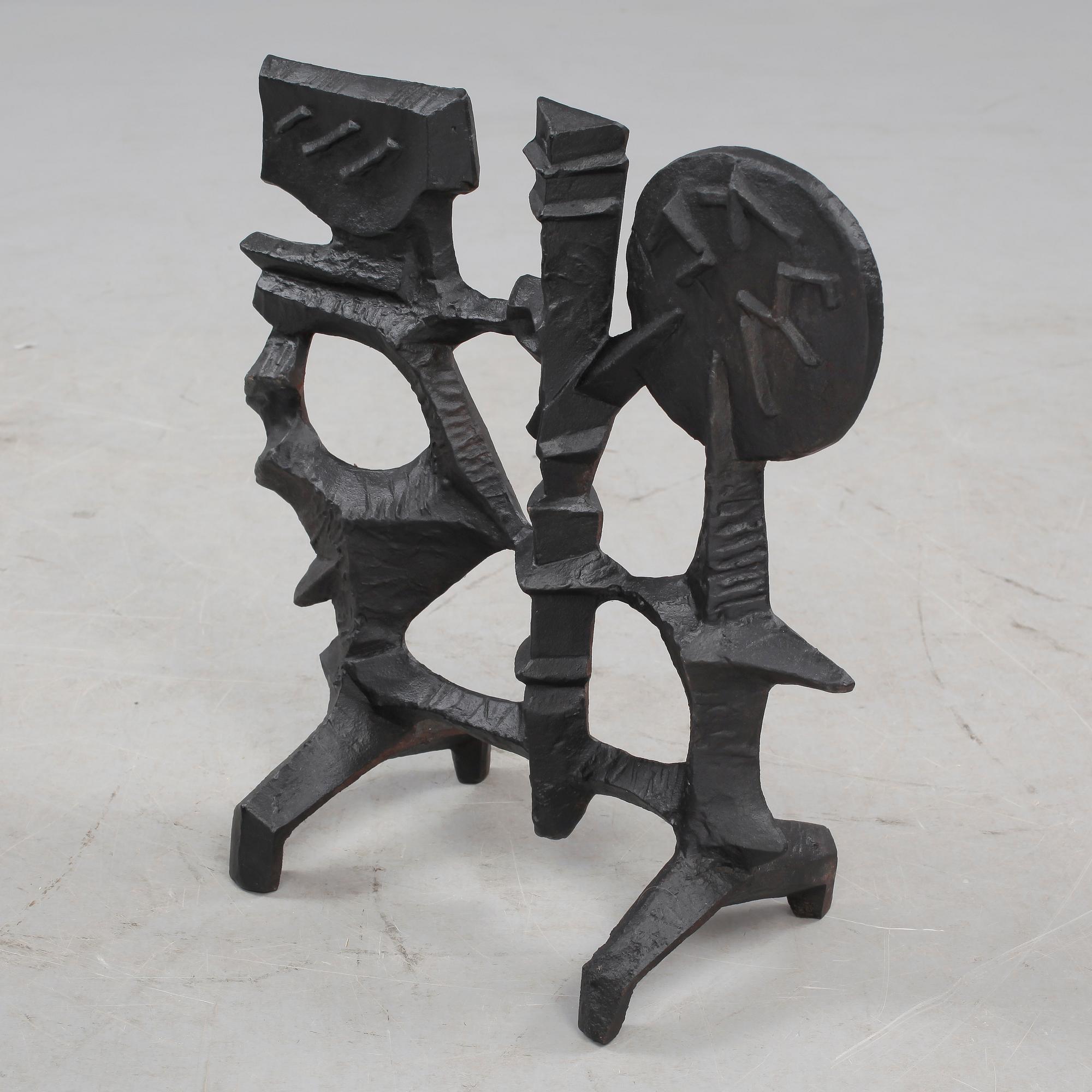 SKULPTUR, gjutjärn, Olle Hermansson, Husqvarna, 1960/1970-tal.