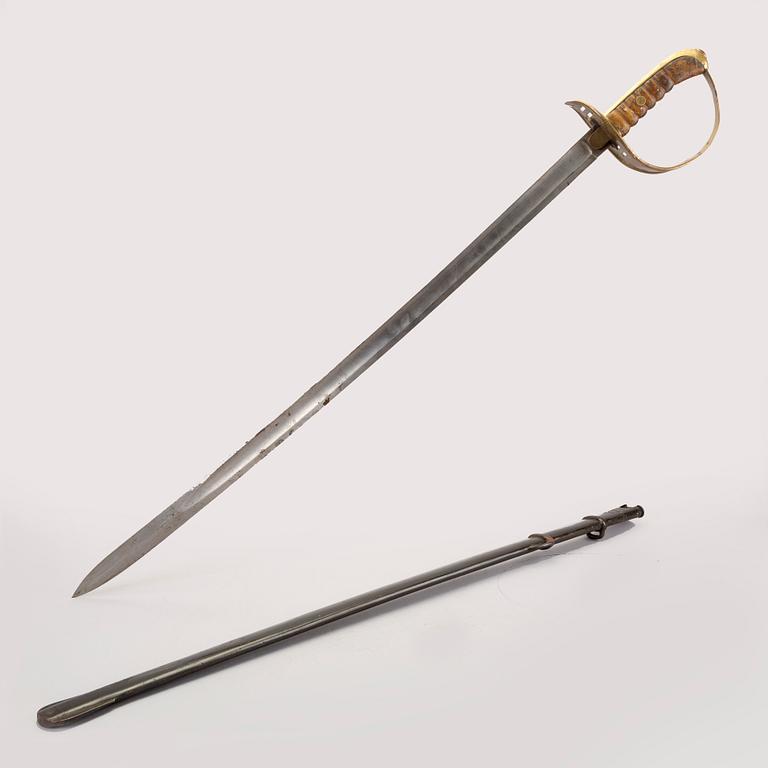 Sabel, för manskap vid kavalleriet, m/1867-93.