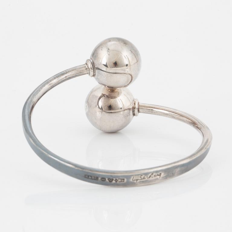 ULF SANDBERG, bangle, silver, K&EC Göteborg 1967.