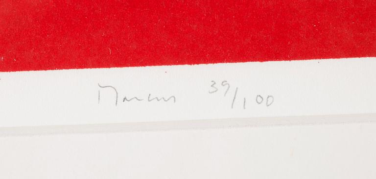 GERT MARCUS, färglitografi, signerad, numrerad 39/100.