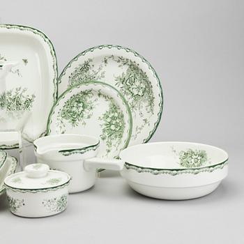 SERVIS "Grön Anna" 62 dlr porslin Rörstrand 1900-talets senare del.