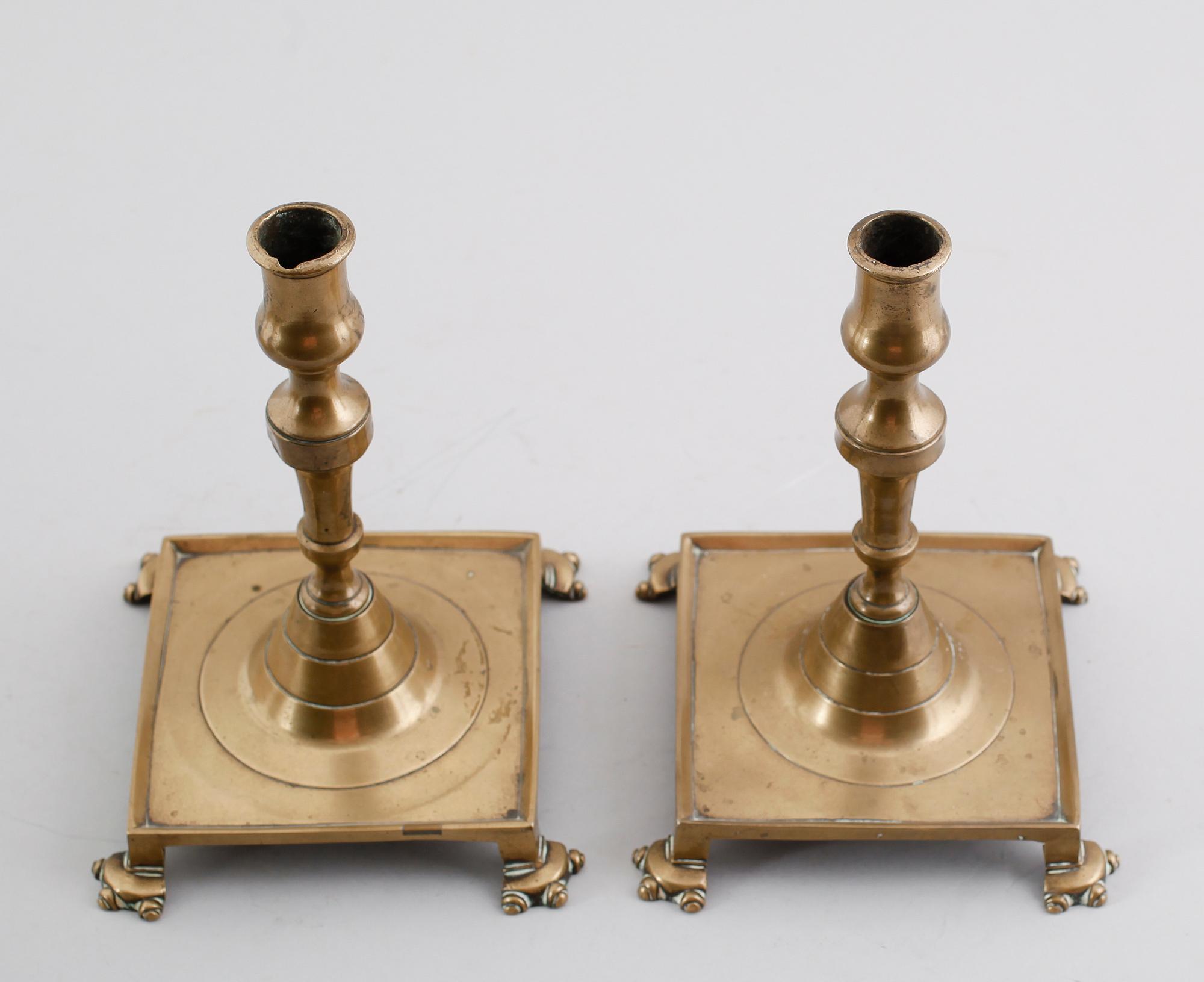 LJUSSTAKAR, 1 par, 1700/1800-tal.