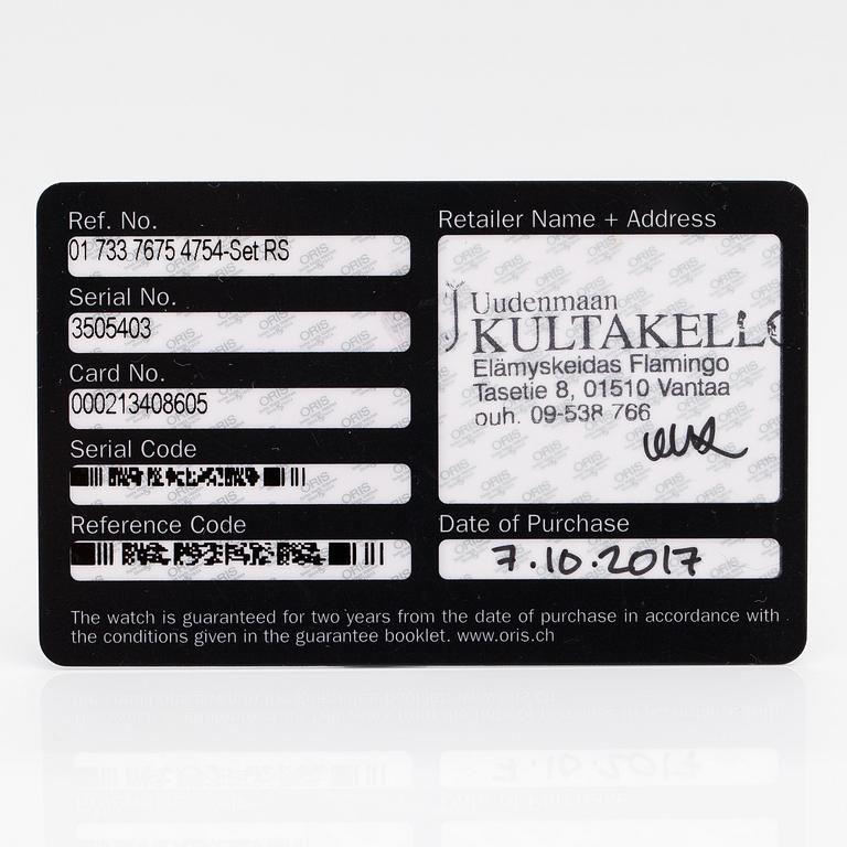 ORIS, Aquis Depth Gauge, wristwatch, 46 mm.