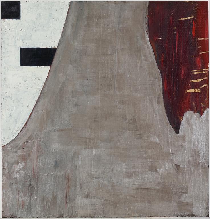 Fredrik Wretman, polyptyk 4 delar, olja på plåt, signerade och daterade -86 a tergo.