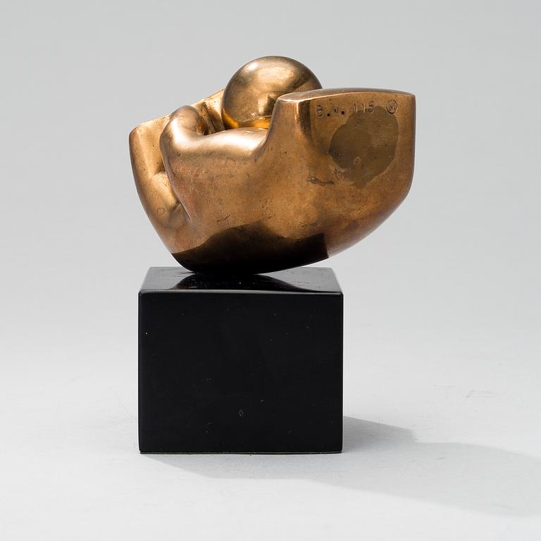 BJÖRN WECKSTRÖM, A BRONZE SCULPTURE, signed B.W. 115.