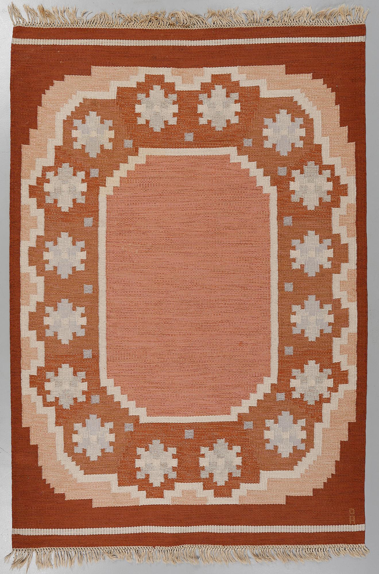 MATTA, rölakan, signerad "Å" (Anna Johanna Ångström), ca 245 x 171 cm.