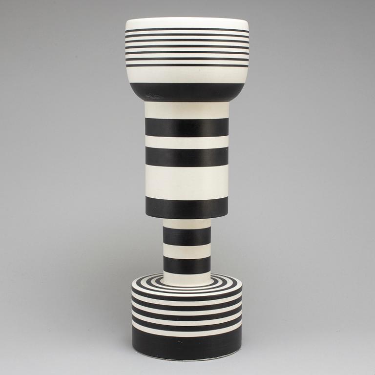 ETTORE SOTTSASS, a 'Calice' earthenware vase for Bitossi Ceramiche, Montelupo, Italy.