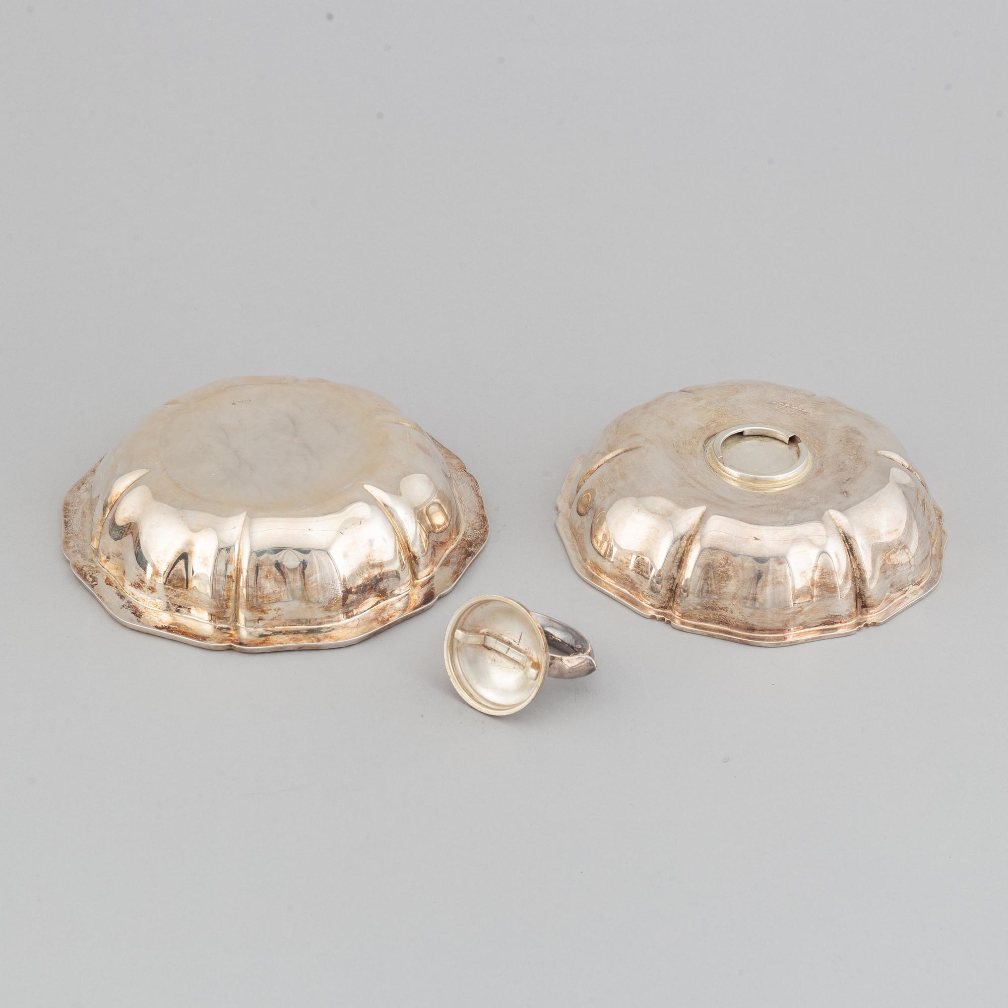 Dubbelkarott, 830 silver, svenska importstämplar, 1900-tal.