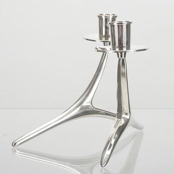 LJUSSTAKE, silver, Anna-Greta Eker, Auran Kultaseppä, Åbo 1963. Vikt ca 125 g.