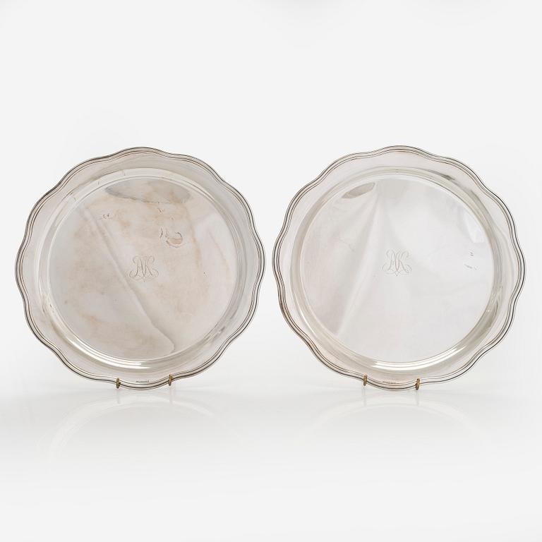 Fat, ett par, silver, Åbo 1938.