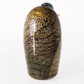 OIVA TOIKKA, a glass bird, signed Oiva Toikka Nuutajärvi.