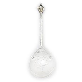 211. A Swedish silver spoon, probably Anders Andersson Amour (1684-1692), Stockholm.