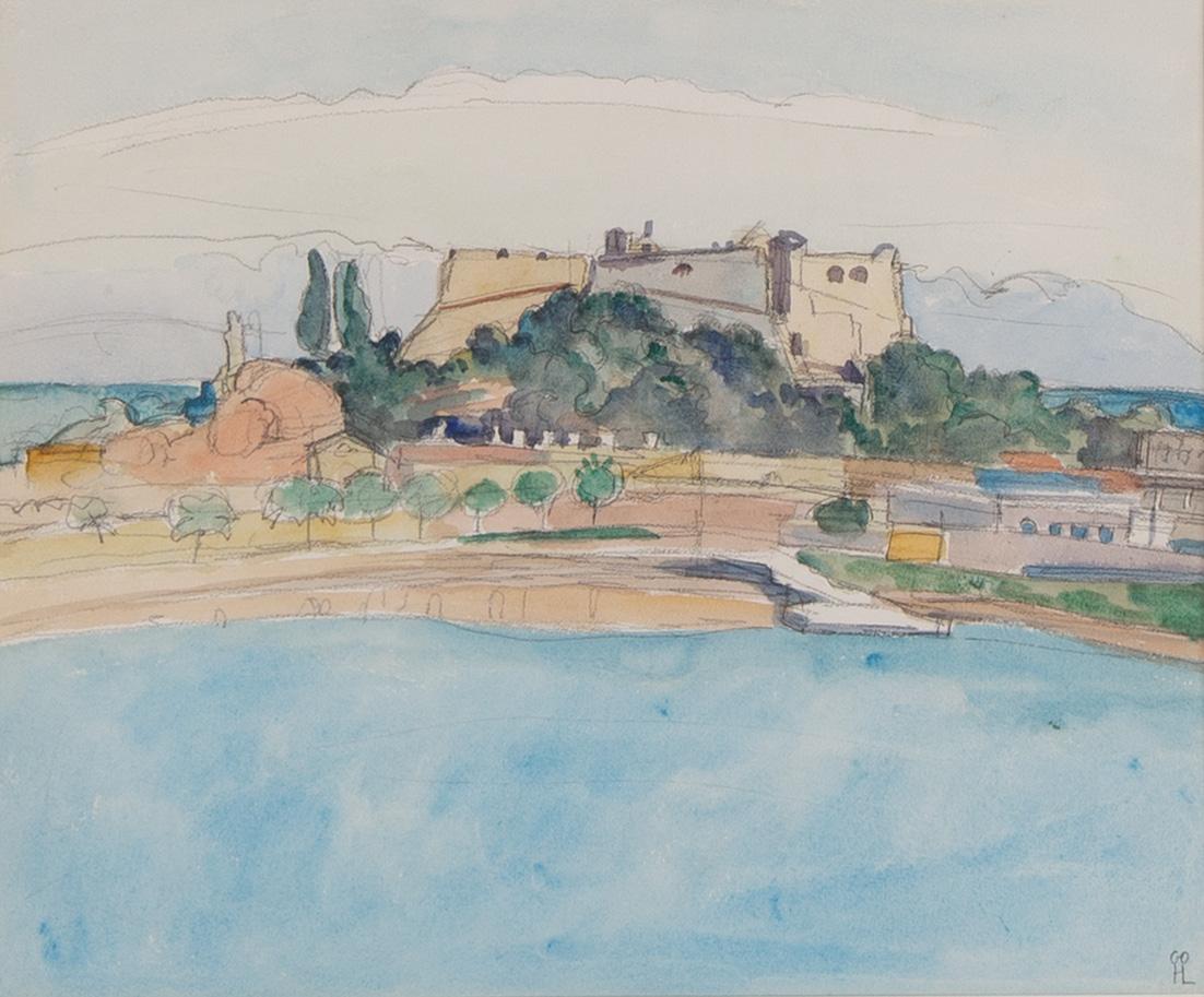 Hilding Linnqvist, watercolour, signed.