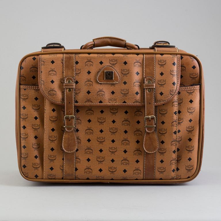 An MCM suitcase.