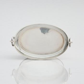 Gunnar Cyrén, a sterling silver bowl with handles, Gävle 1989.