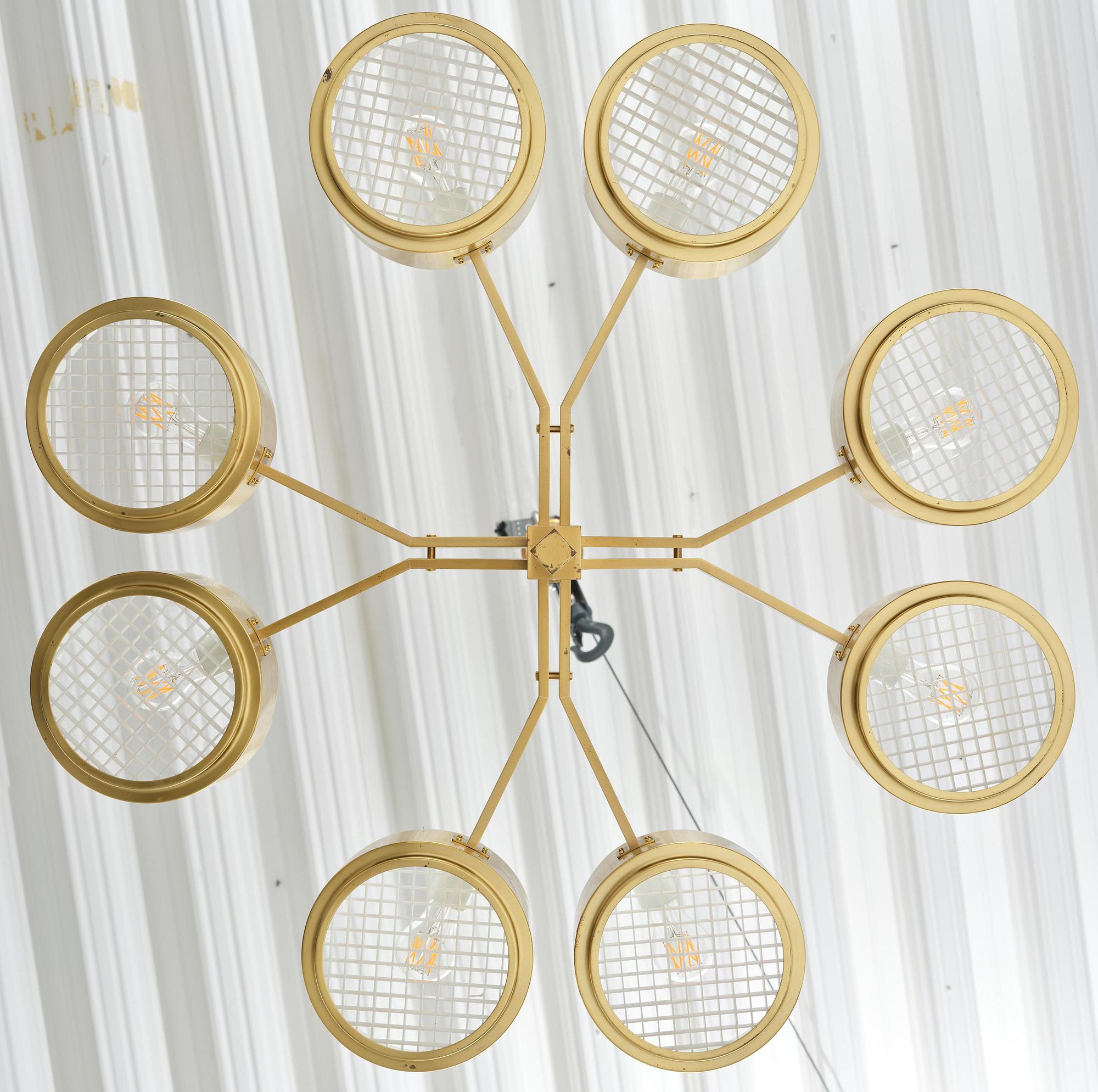 Hans-Agne Jakobsson, taklampa, modell "T 493/8", Hans-Agne Jakobsson AB, Markaryd, 1970-tal.