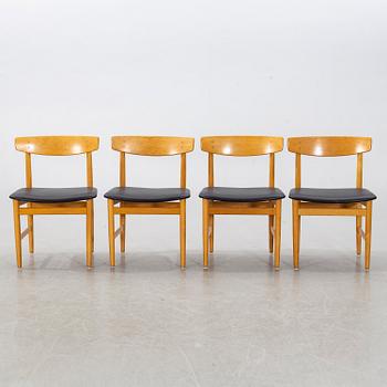 BØRGE MOGENSEN, four chairs, for Karl Andersson och Söner, second half of the 20th century.