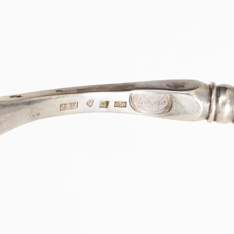 Soppslevar, 2 st, silver, Sverige 1800-talets mitt.