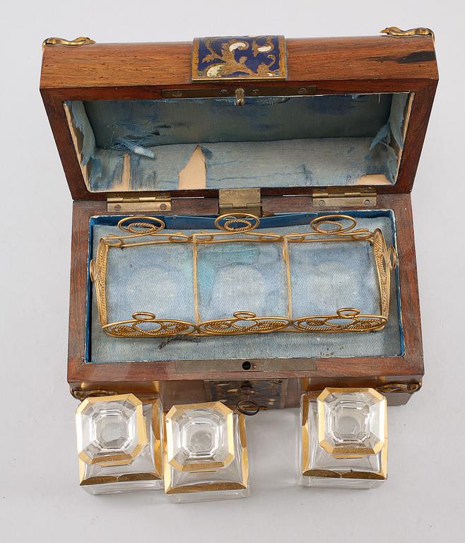 FLASKSCHATULL, troligen Frankrike, 1800-talets slut.