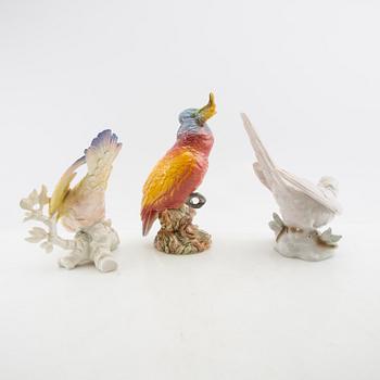 Figurines 6 pcs including Hutschenreuther Germany 20th century porcelain.