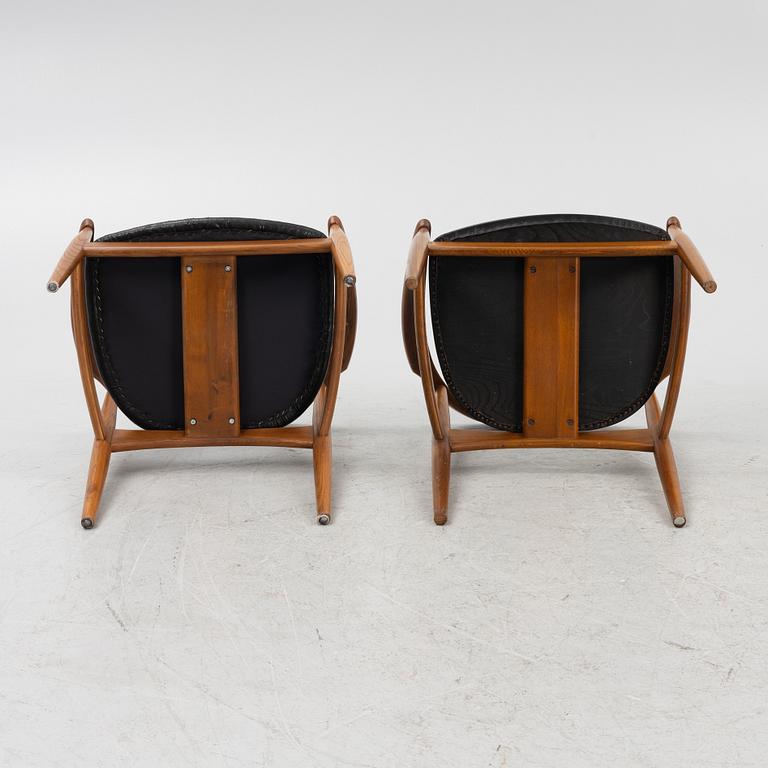 Illum Wikkelsø, karmstolar, 8 st, Danmark, 1950/60-tal.