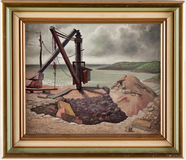 ARVID CARLSON, oil on canvas, signed and dated 1939.