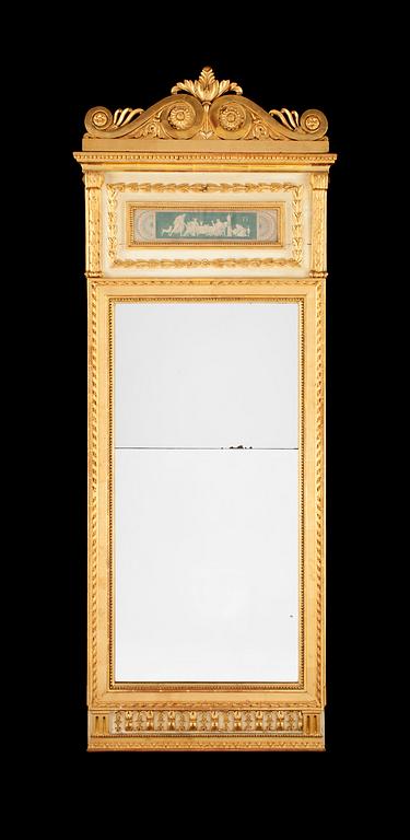 SPEGEL. Sengustavianskt stockholmsarbete i Pehr Ljungs art, 1700-talets slut.