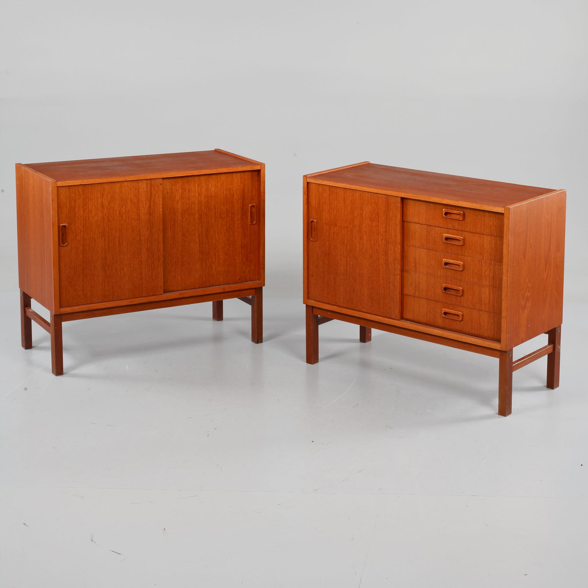 SIDEBOARD/SKÅP, 2 st, Sverige, 1960-tal.
