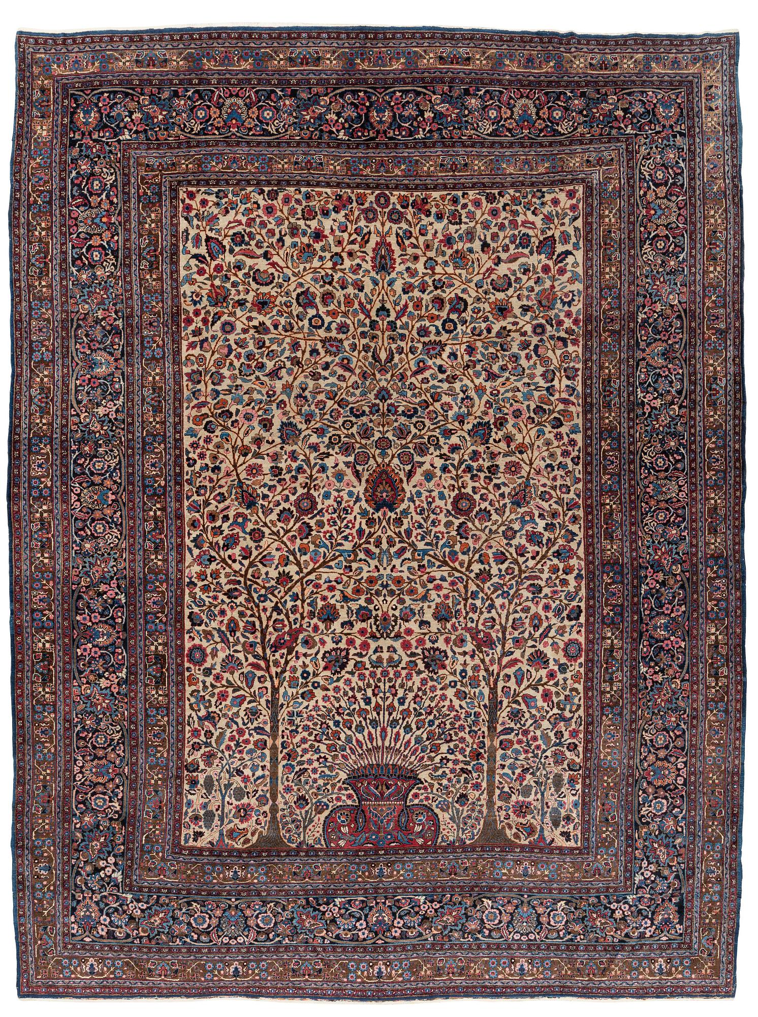 Matta, semiantik, Meshed/Moud, ca 431 x 324 cm.
