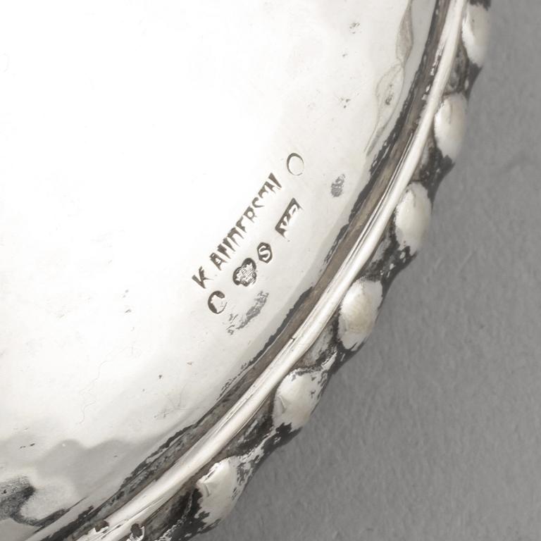 BORDSLAMPA, silver, K Anderson, Stockholm, 1920-tal.