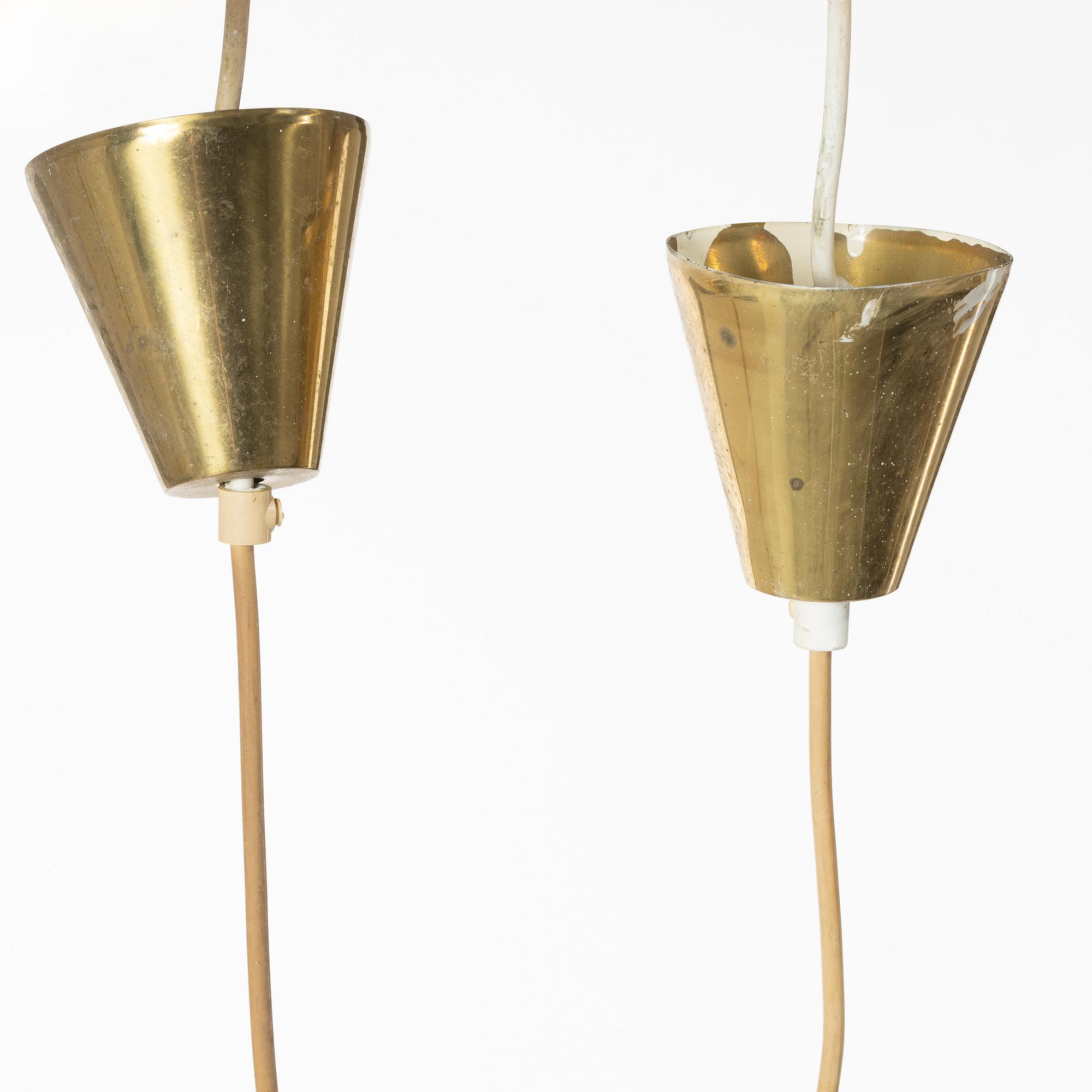 Tak/fönsterlampor, 3 st, Bison, Norge, 1900-talets andra hälft.